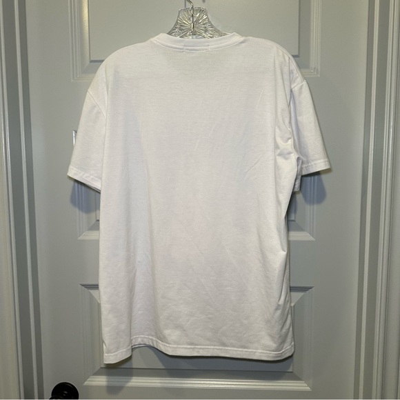 Romwe White Crew Neck Short Sleeve Anime Graphic Tee size M - Picture 10 of 10